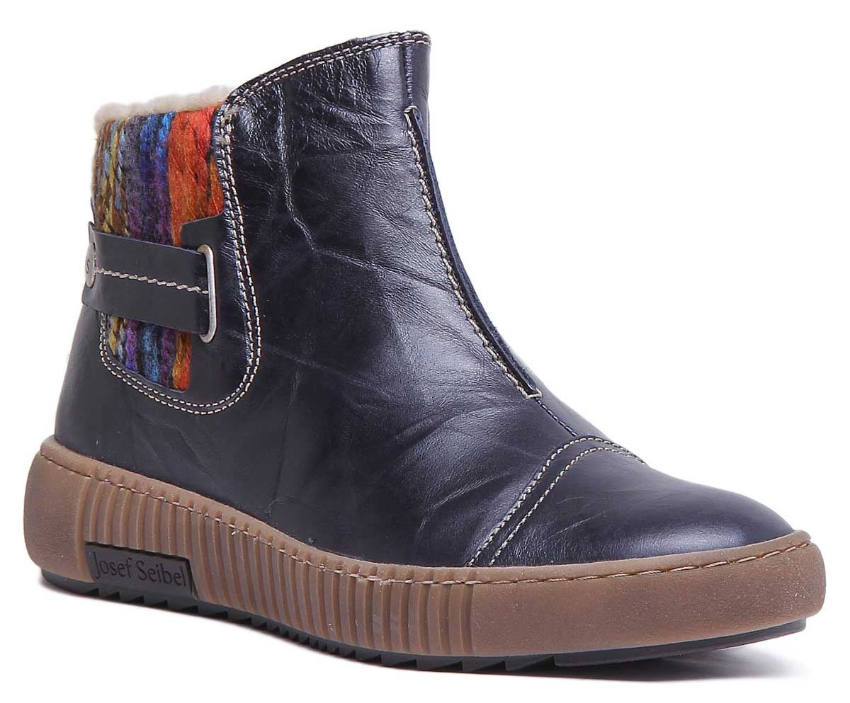 Josef Seibel Maren 07 Chelsea Sock Multi Colored Boot In Navy Size US 5-10 Josef Seibel Maren 07 Chelsea Sock Multi Colored Boot In Navy Size US 5-10