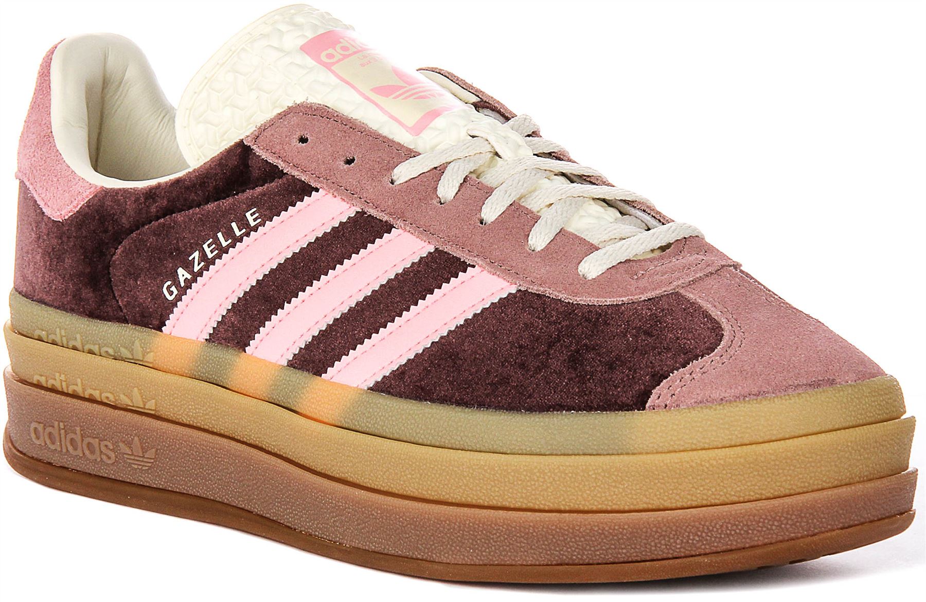 adidas gazelle silver green womens adidas Gazelle Indoor Shoes - Women's - Core Black / White / Gum main image 0