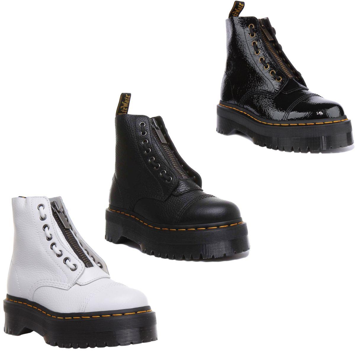 靴 Dr.Martens 8EYE BOOT Buzz 8-Eye in Black Milled Nappa | Dr. Martens