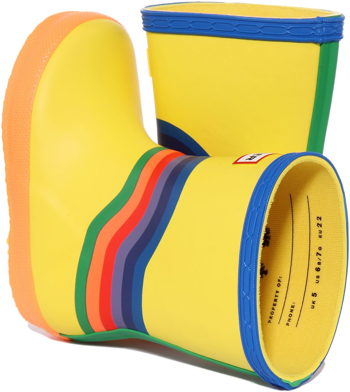 Hunter Kids First Classic Rainbow Waterproof Wellies Unisex Colour