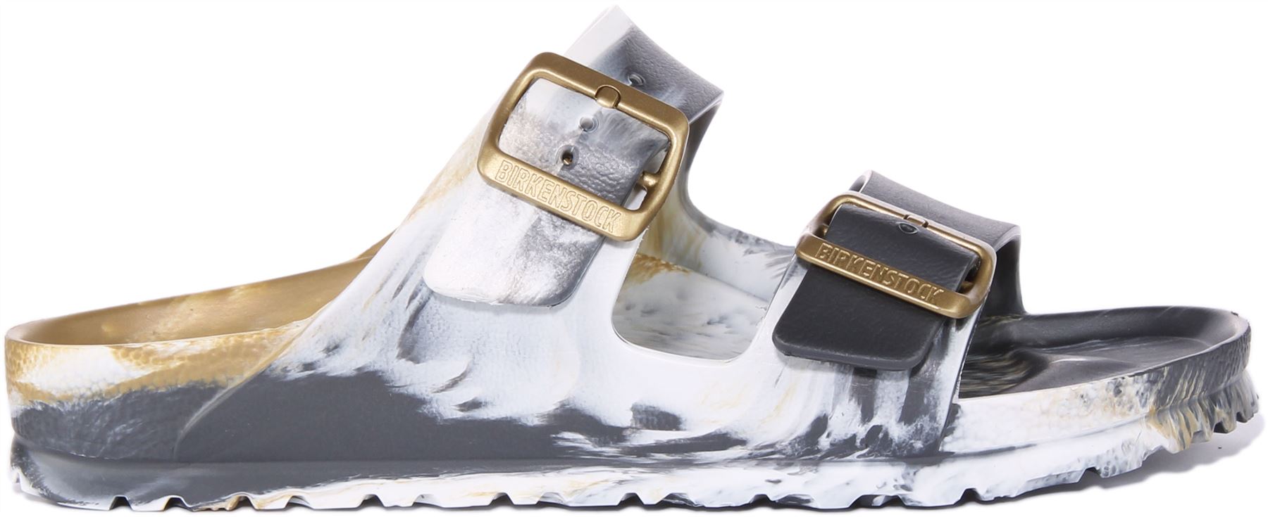 Birkenstock Arizona Eva Women Marble Effect Gold Sandal UK Size 3 - 8 Narrow Fit | eBay