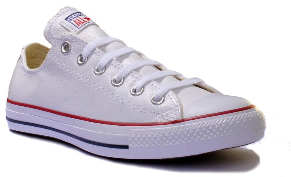 ❥ⓚ❥ Converse 132173 Ct As Leather Ox Unisex Sneaker In White