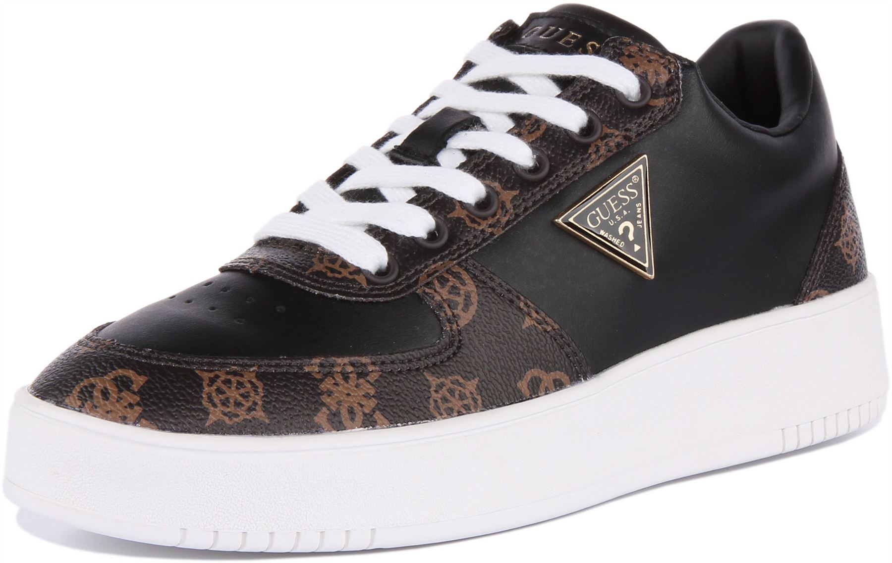 Guess Fl8Sidfal12 Cestas Sidney 4G Logo Impreso Entrenador Blanco Mujer Reino Unido 3-8 - Imagen 7 de 13