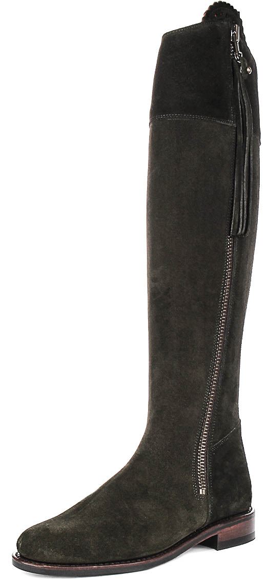Justinreess England Valentina Sporty Tall Tassel Womens Boot Navy US 5 - 11 - Picture 29 of 37