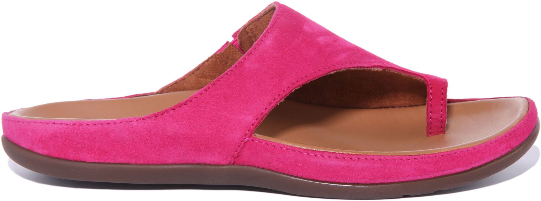 Strive Capri Womens Toe Loop Leather Sandals In Magenta Size US 6 - 11 - 第 26/36 張圖片