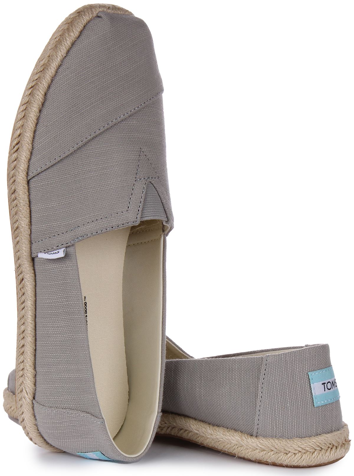 Toms Alpargata Recycled Vegan Pull On Gore Mens Trainer In Grey UK  4 - 8