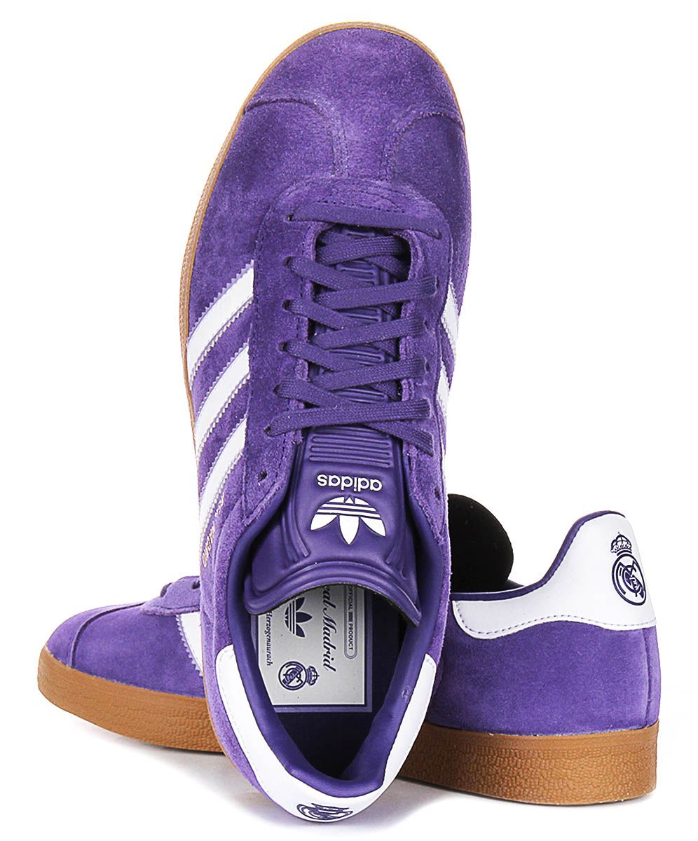 Adidas Gazelle Terrace Real Madrid Lace Up Womens Sneakers In