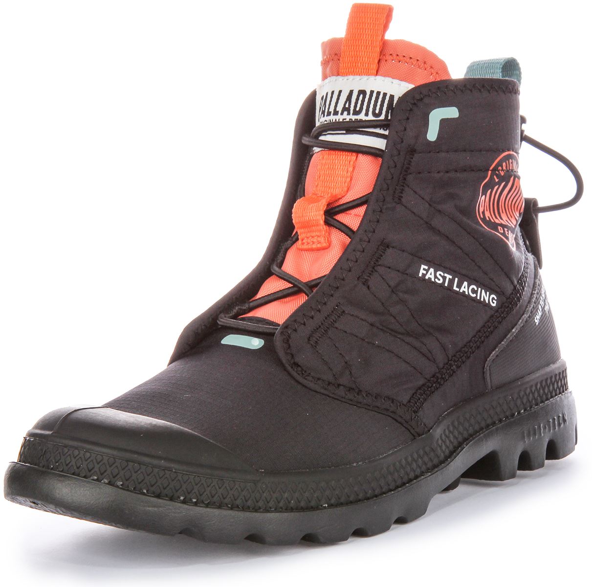 PALLADIUM Pampa Reise Lite Rs Ripstop Schnell Schnürung Stiefel Dunkelgrau UK 4 - Bild 7 von 19