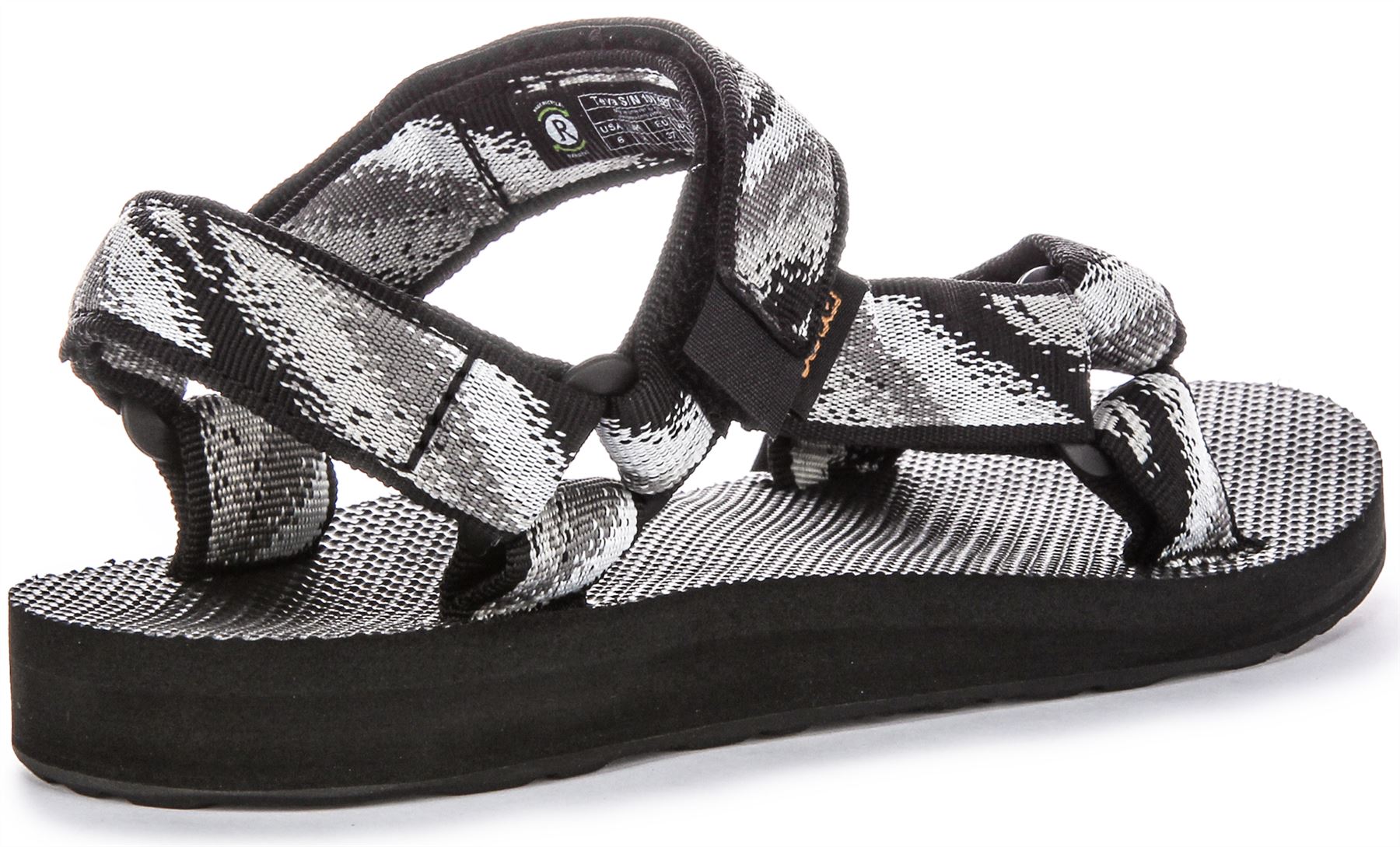 Teva Original Universal Back Strap Vegan Womens Sandals Black Multi US 6 - 9 - Picture 4 of 25