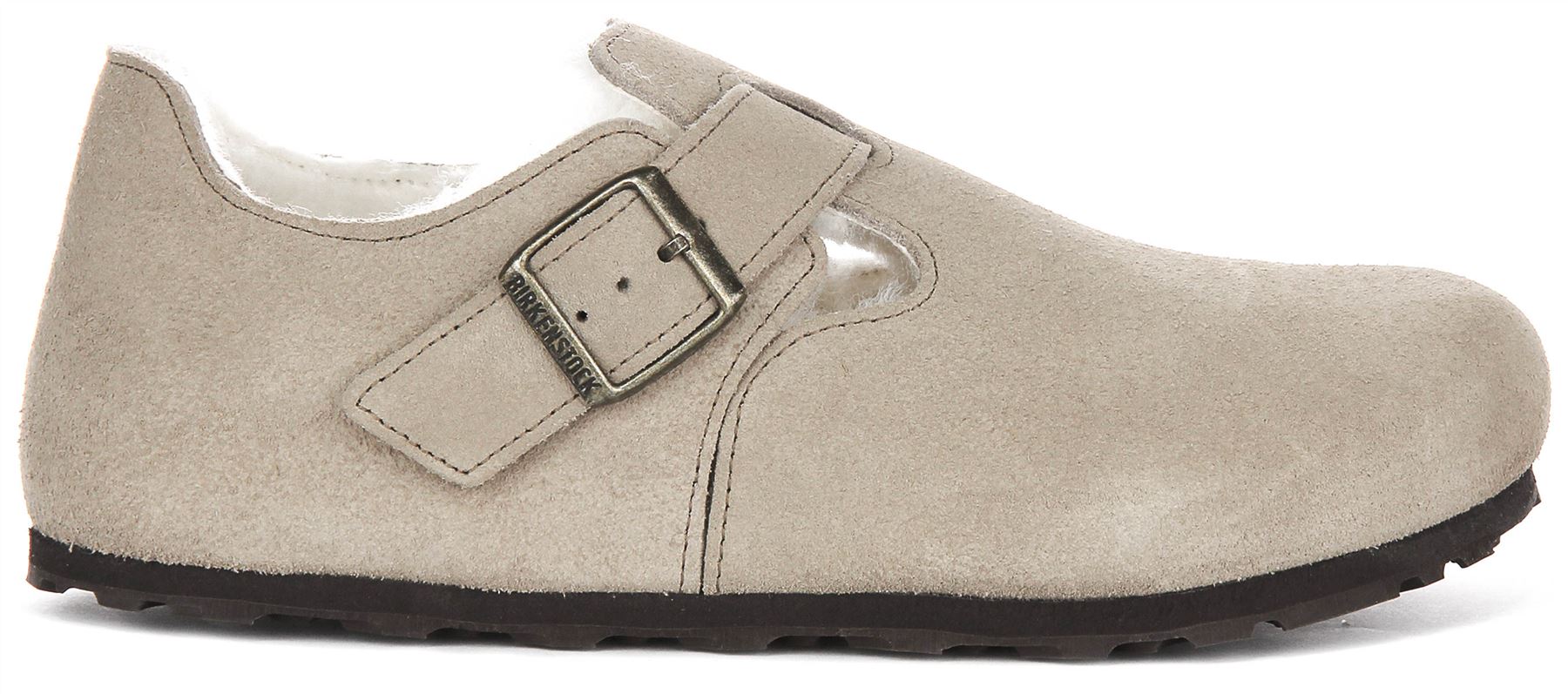 靴 Birkenstock London Taupe 43 WOMEN'S BIRKENSTOCK LONDON - TAUPE - SUEDE – Plaza Shoe Store