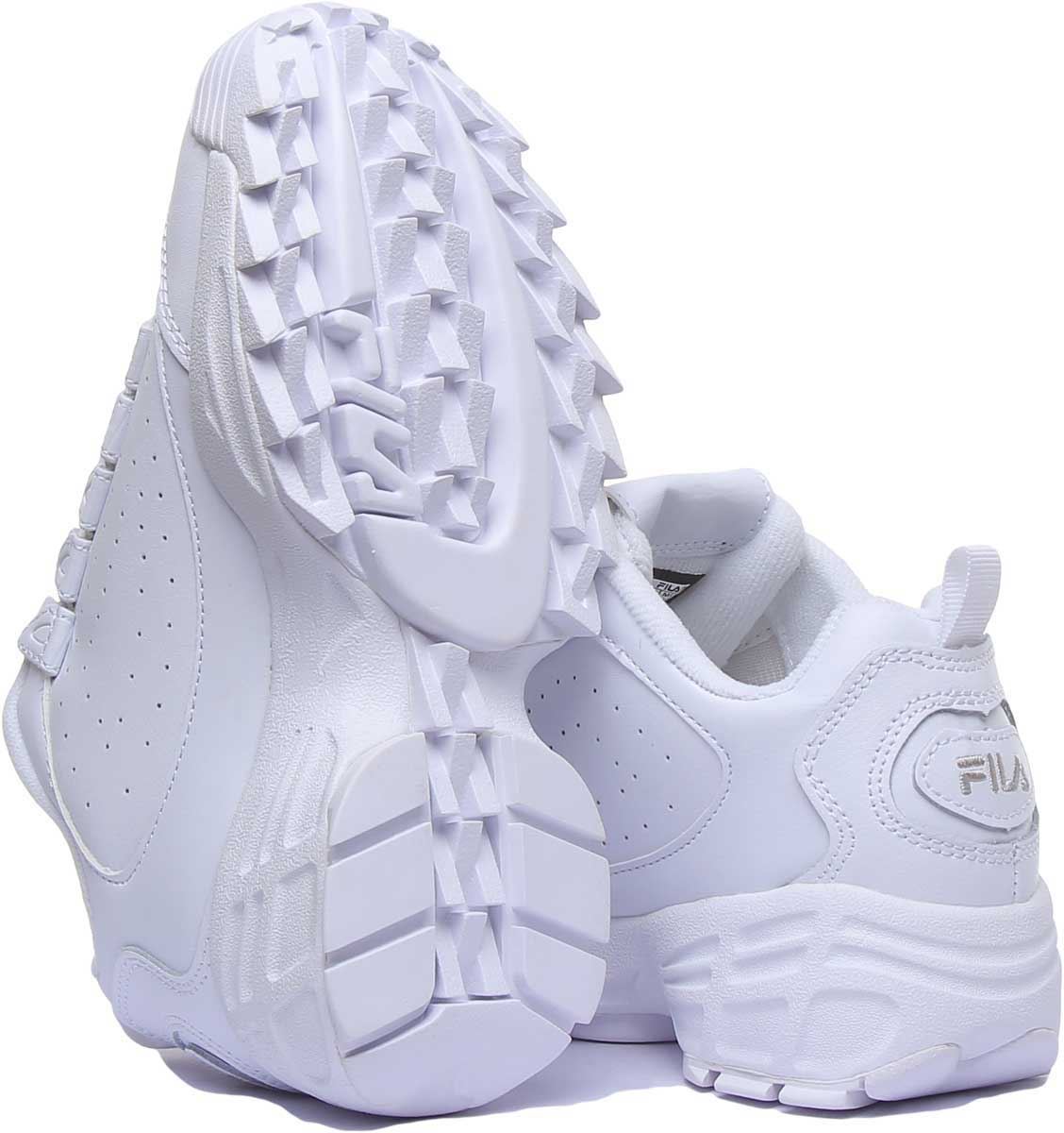 fila disruptor white and silver