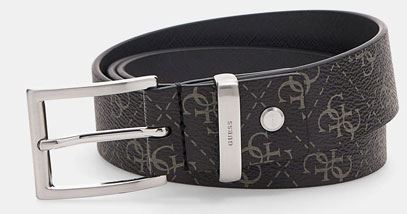 Guess Vezzola Mens Adjustable & Reversible Leather Belt In Black M - L - XL - Picture 13 of 16