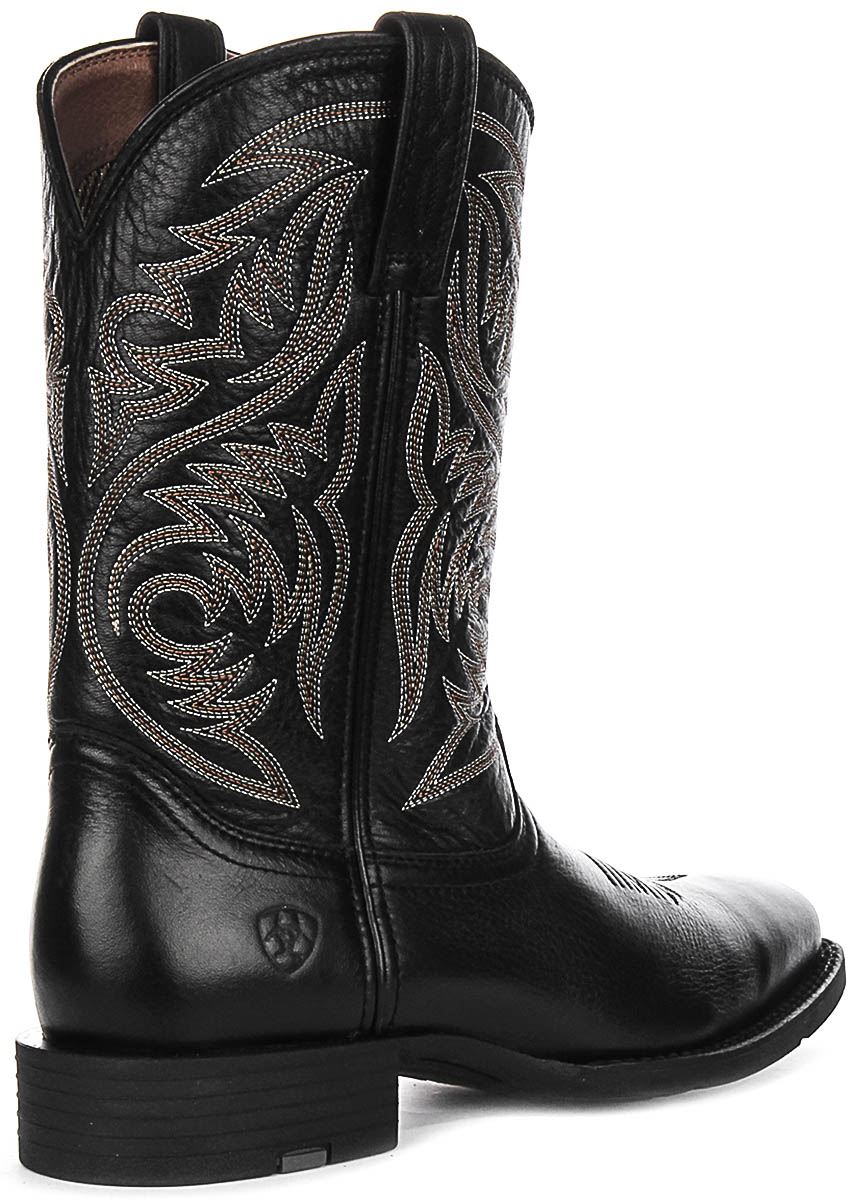 Ariat Sport Herdsman 4LR Tech Western Cowboy Mens Boots In Black UK 7 - 12