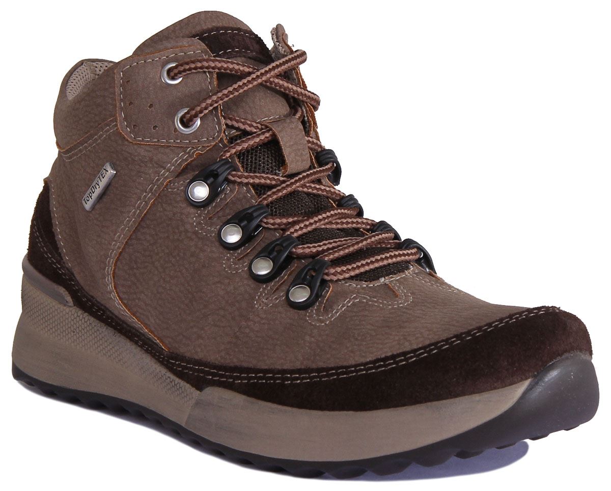 Womens Lace Up Hiking Ankle Boots 