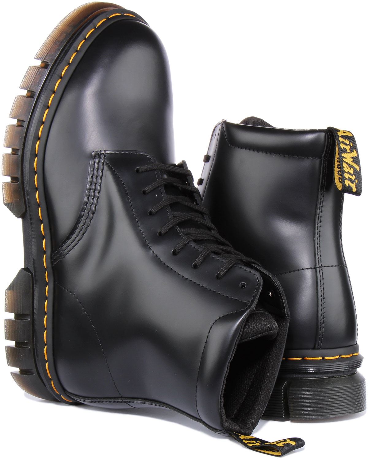 Dr. Martens Rikard Black Smooth Leather Platform Shoes Mens 10.5 Fast Ship Dr Martens Rikard Chelsea Mens Leather Chelsea Boots In  main image 4