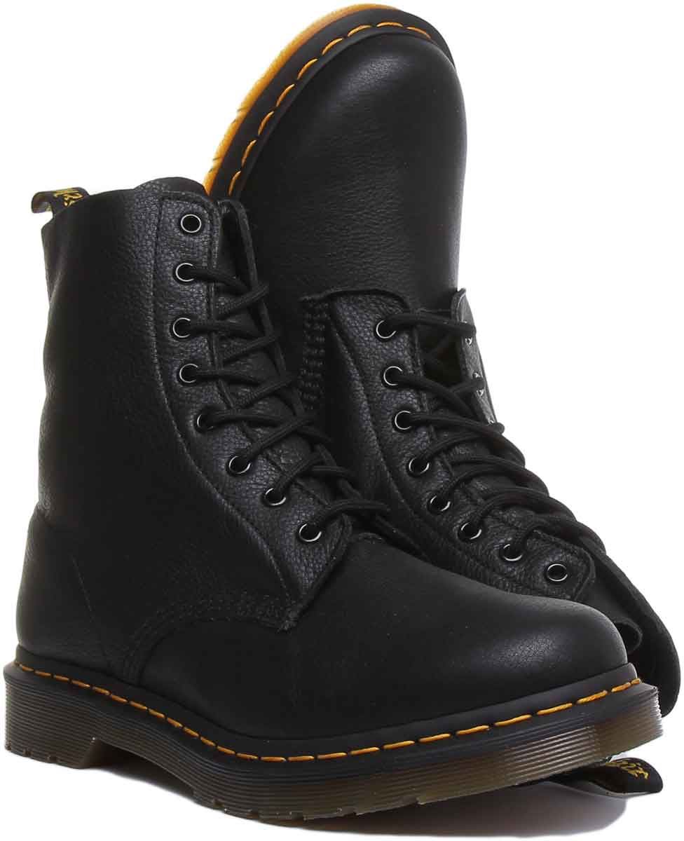 Dr Martens Pascal 8 Tie Boot Virginia Women Boots In Black US 3 - 8 - Picture 6 of 19