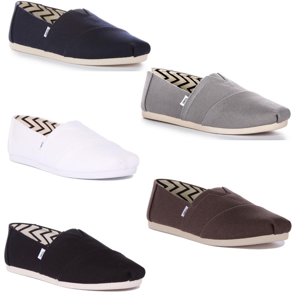 Toms Alpargata Eco Fibre Canvas Espardrilles Mens Trainer Tray Grey UK 7 - 12