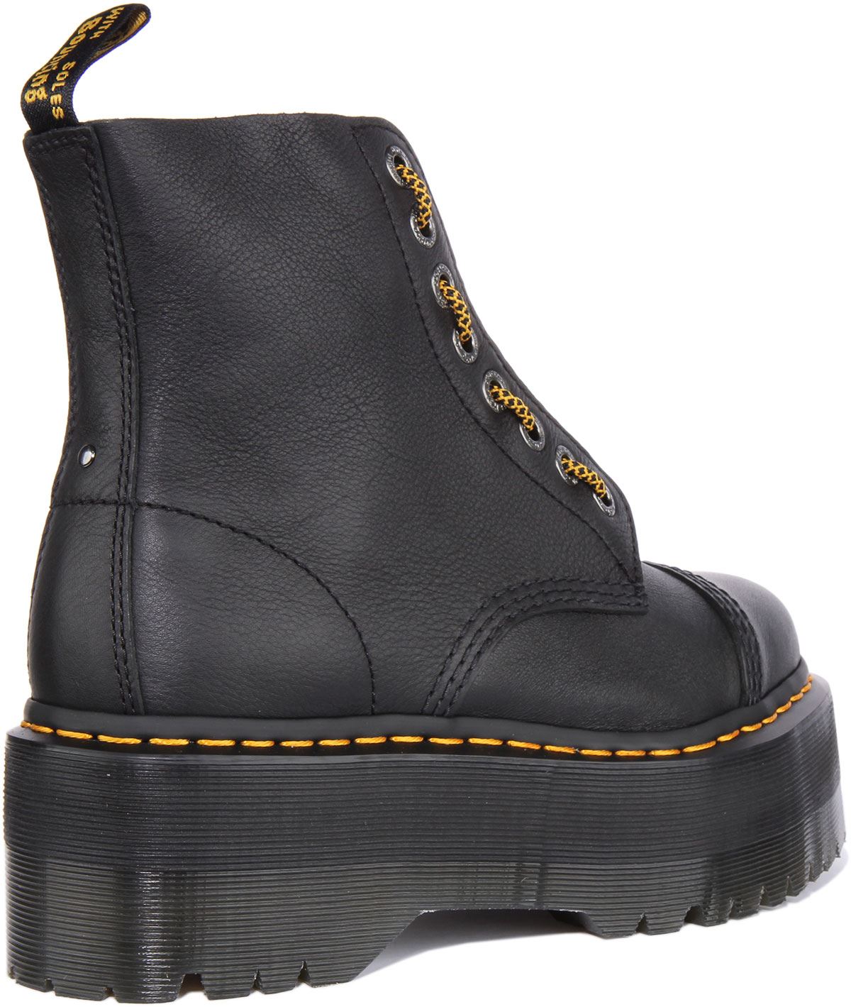 Dr Martens Sinclair Max Womens Platform Leather Boots In Black