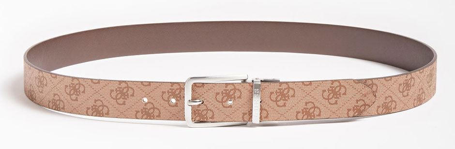 Guess Mens Reversible And Adjustable Belt In Brown Size M - L - XL - Picture 6 of 8