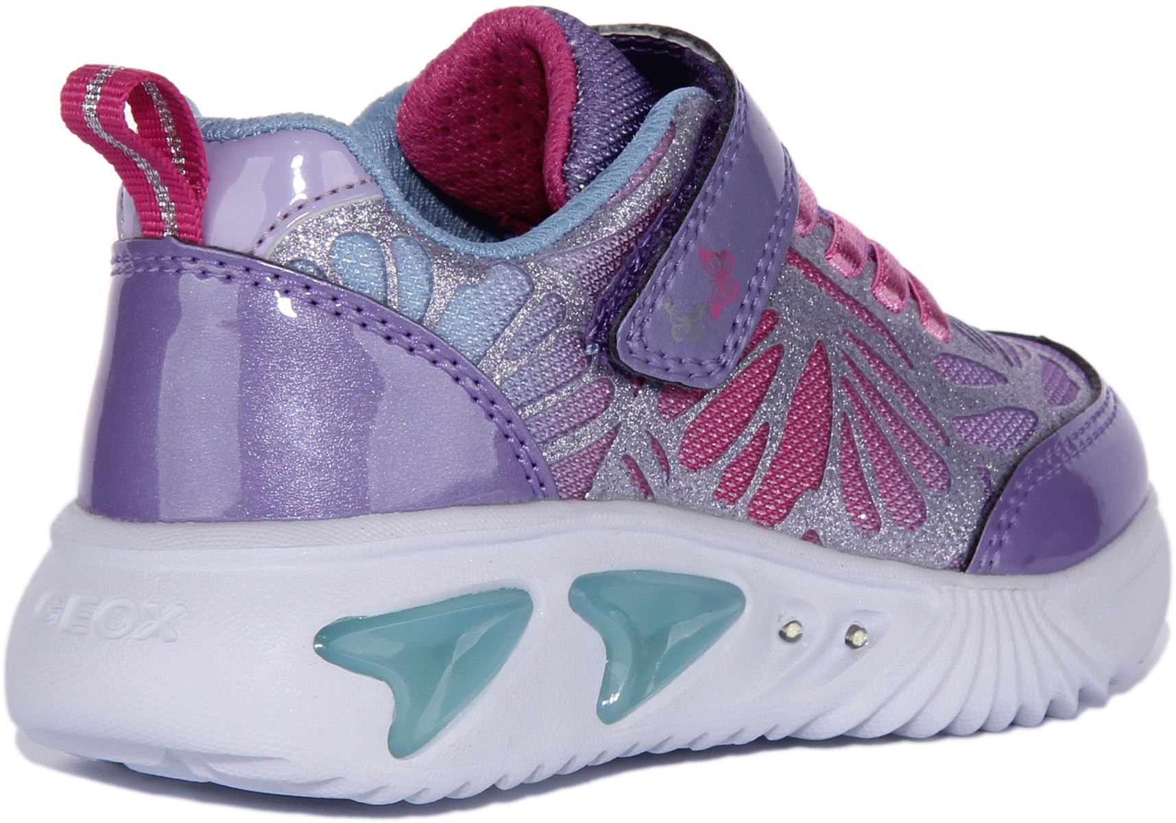Geox J Assister GB Light Up Sneakers Lavender Infants US 1 - 13 - Picture 9 of 12
