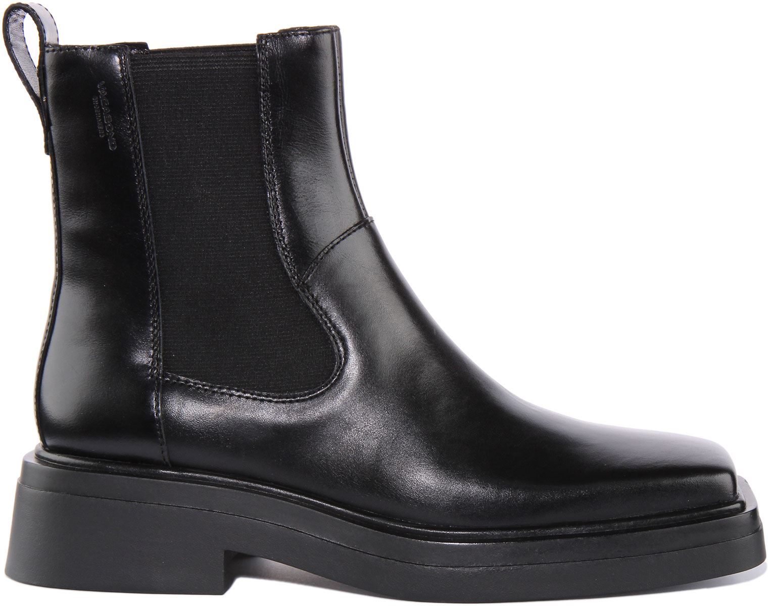 Vagabond Eyra Womens Square Toe Leather Chelsea Boots In