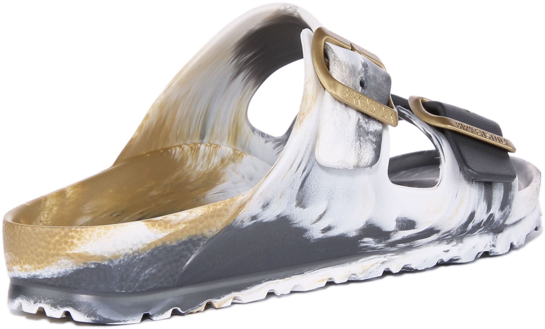 Birkenstock Arizona Eva Women Marble Effect Gold Sandal UK Size 3 - 8 Narrow Fit | eBay