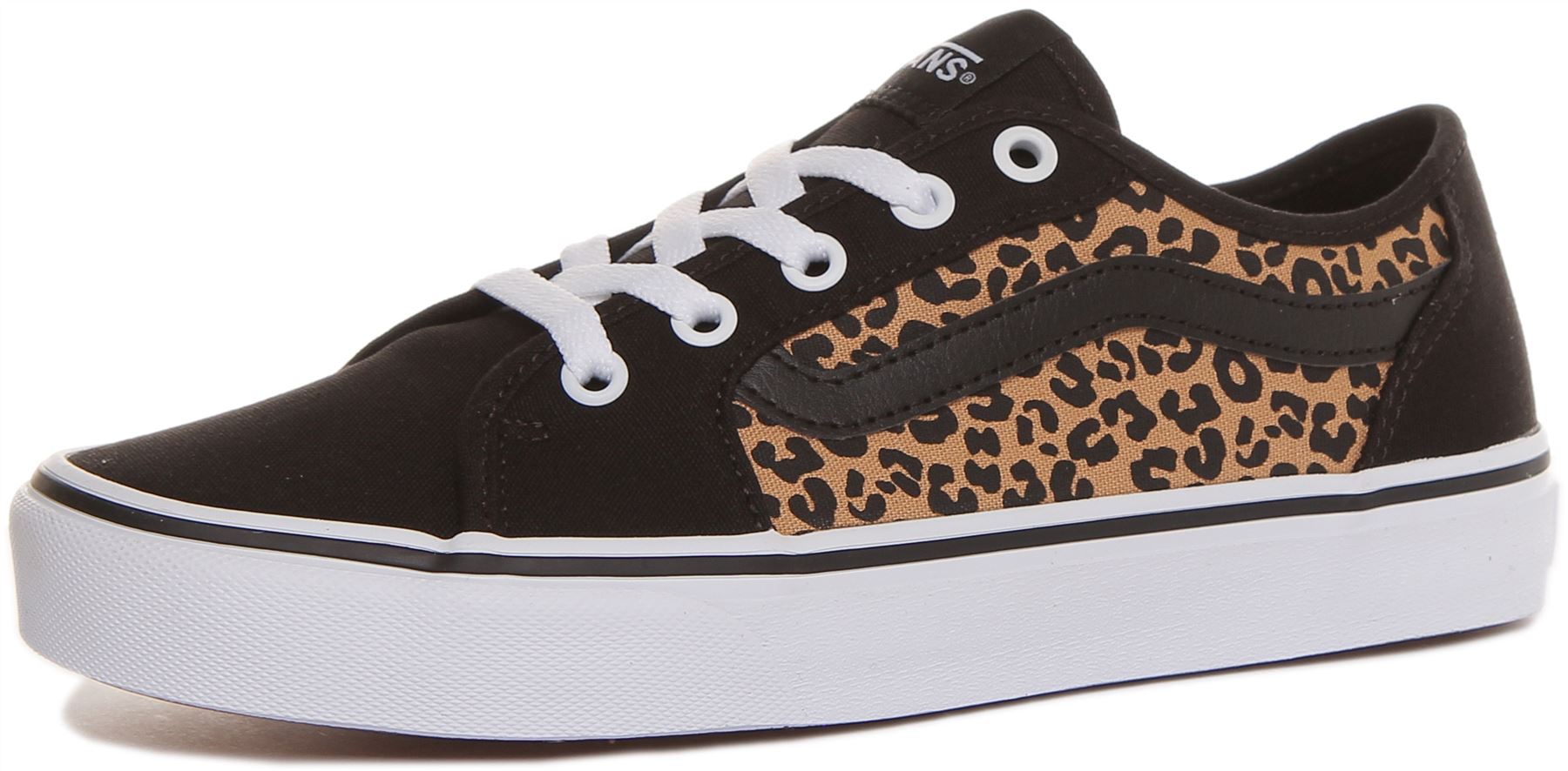 Vans Womens Filmore Decon Cheetah Print Lace Up Trainer In Black Size UK 3  - 8 | eBay