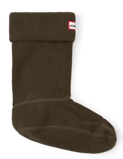 Hunter Fleece Warm Pull On Tall Boot Unisex Socks In Olive - Picture 14 of 28