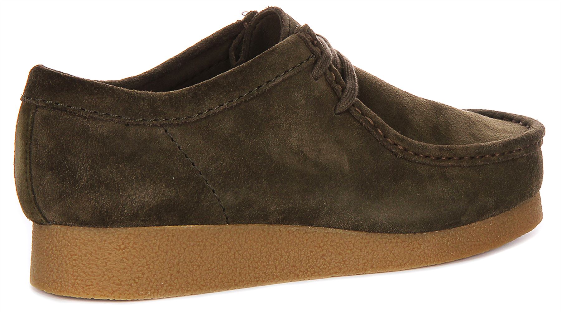 Clarks Wallabee Soft Suede Crepe Sole Chukka Mens Casual Shoe Black UK 7 - 12 - Picture 10 of 13
