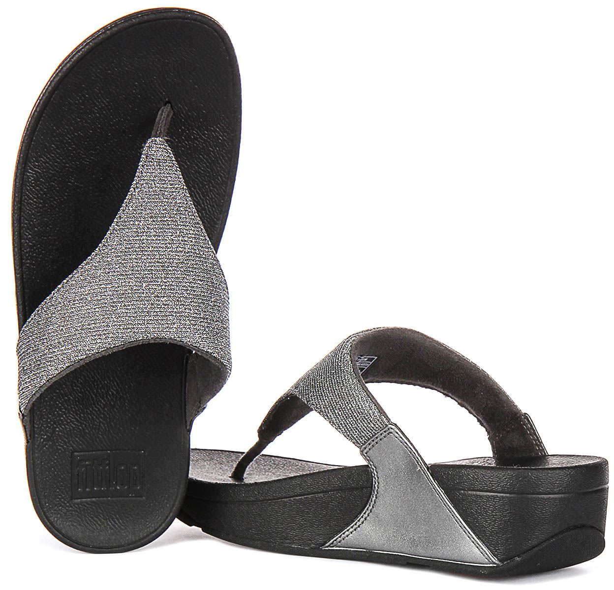 Sandalia Para Mujer Fitflop Lulu Shimmerlux En Pewter UK 3 - 8 - Imagen 23 de 25