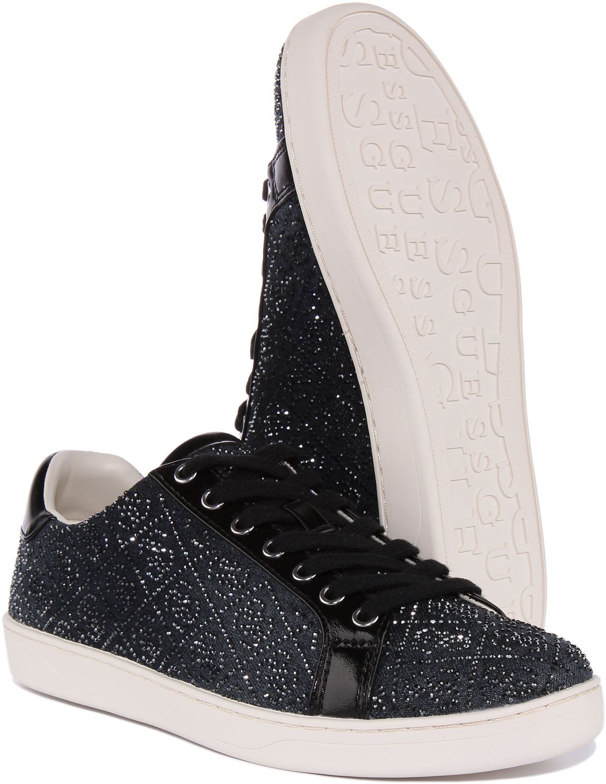 Guess Rosalía Fl7Rs2Den12 4G Zapatillas Estampadas Diamante Azul Mujer Reino Unido 3-8 - Imagen 6 de 13