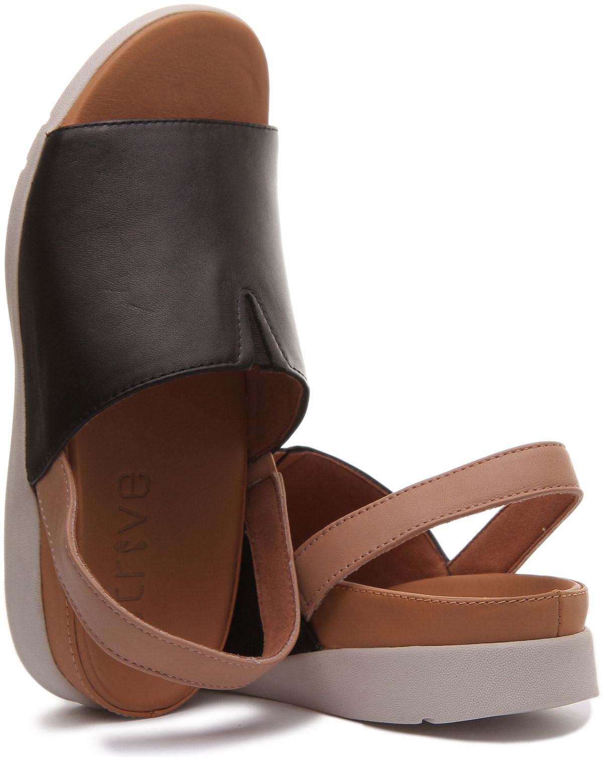 Strive Womens Mara Leopard Sling Back Back Strap Orthotic Mule Size UK 3 - 8 - Picture 5 of 13