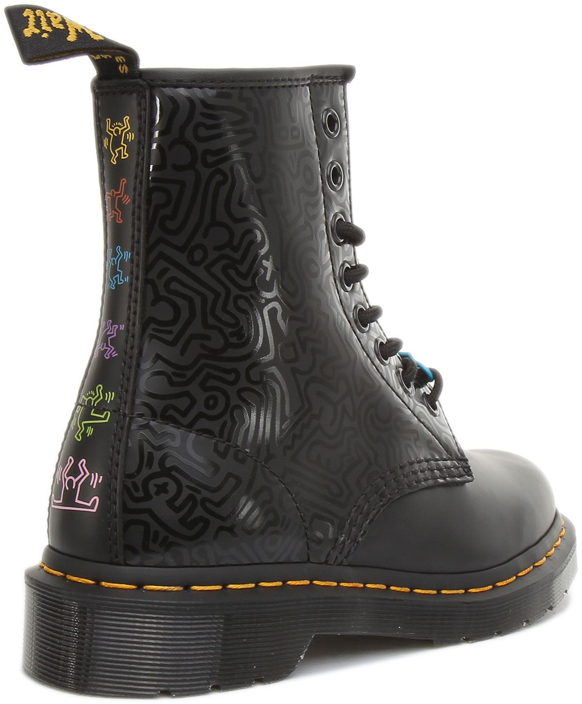 Dr Martens 1460 Keith Haring Womens Leather Boot In Black Size US 5 - 10 |  eBay