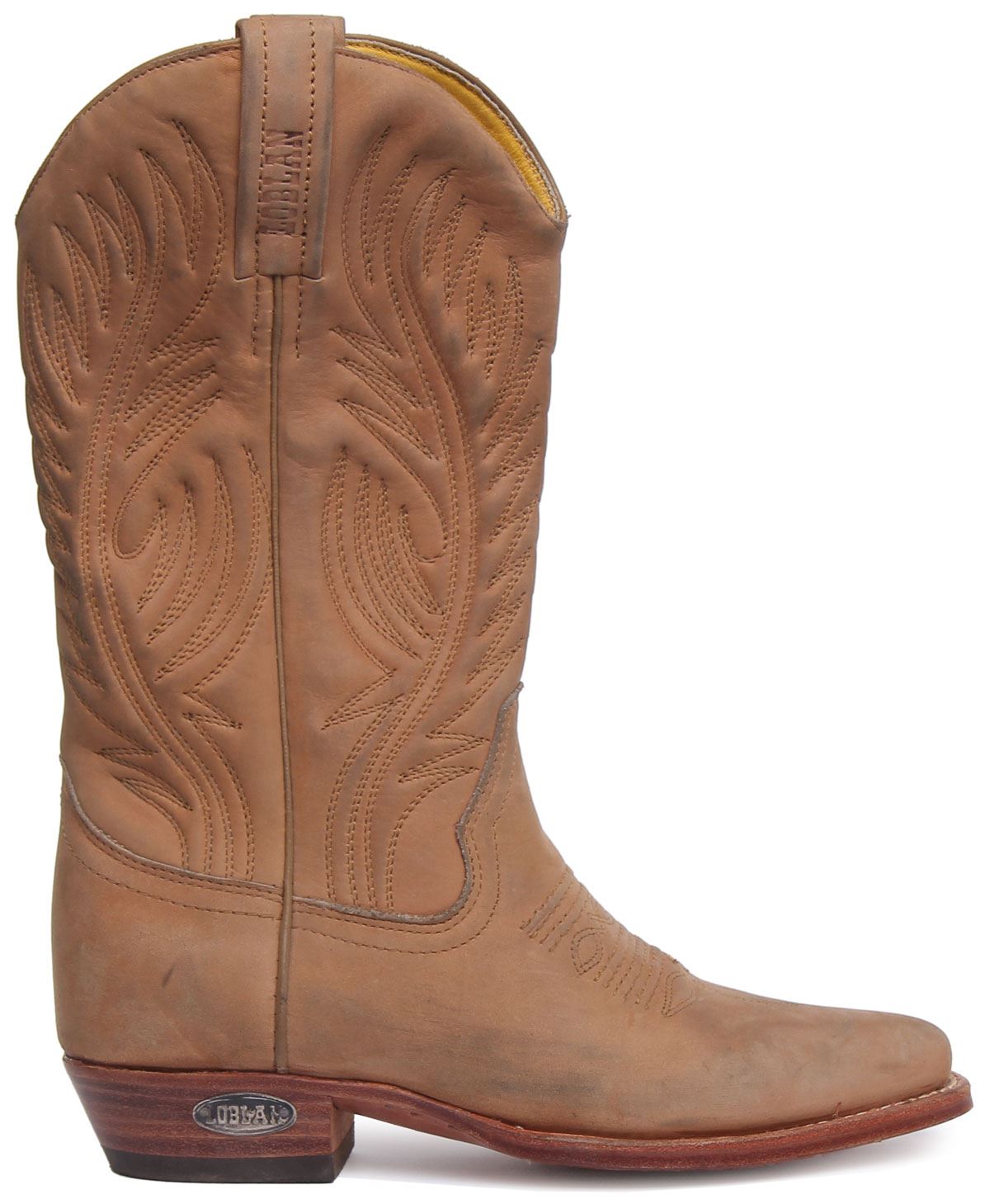 Loblan 194C Long Cowboy Boot In Black Shiny Size UK 36- 46 - Picture 19 of 29