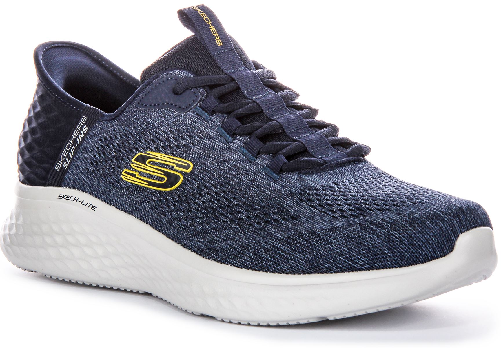 Skechers Skech-Lite Pro - Zapatillas para hombre, color azul marino y amarillo, talla EU 41-46