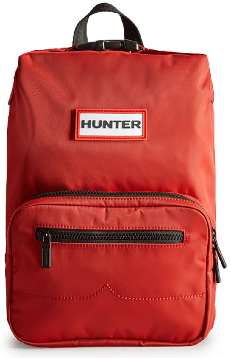 Hunter Nylon Pioneer Mini Top Clip 11L Backpack Unisex Bags In Red - Picture 7 of 12