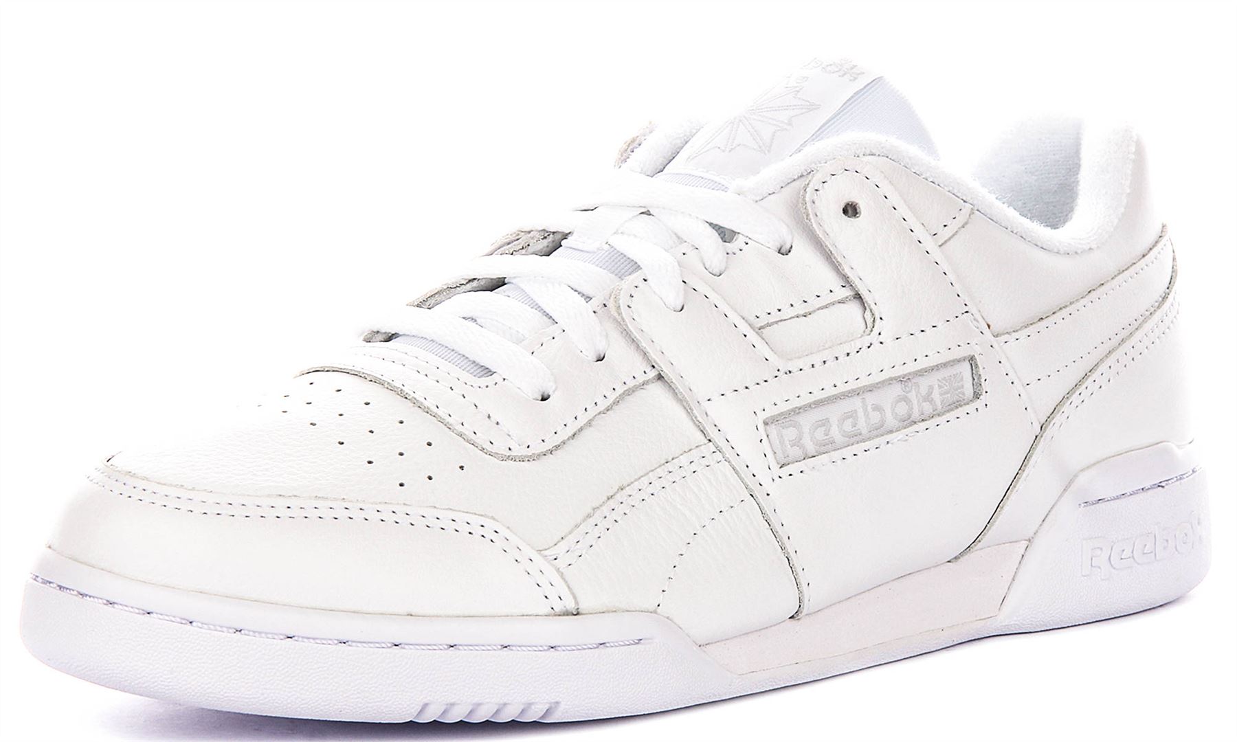 Reebok Workout Plus Classic Cupsole Mens Trainers White UK 7 - 12