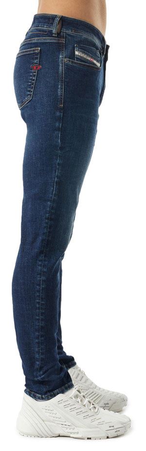 DIESEL Sleenker Skinny Baumwolle Denim Herren Jeans IN Marine Blau UK 30 - 33 - Bild 8 von 8