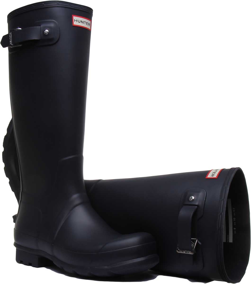 Men\'s 6 in. size 10 navy Huntee boots HUNTER Original Tour TALL matte NAVY Blue BOOTS rainboots  main image 2