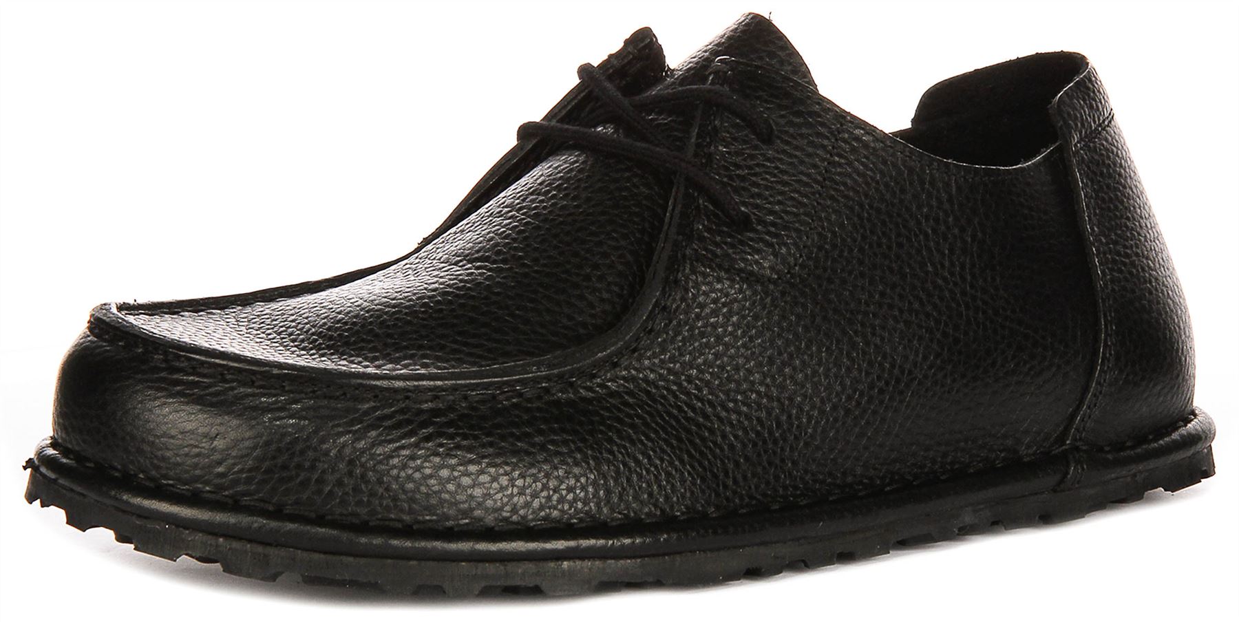 Birkenstock Utti Lace Moccasin Leather Mens Formal Shoes In 