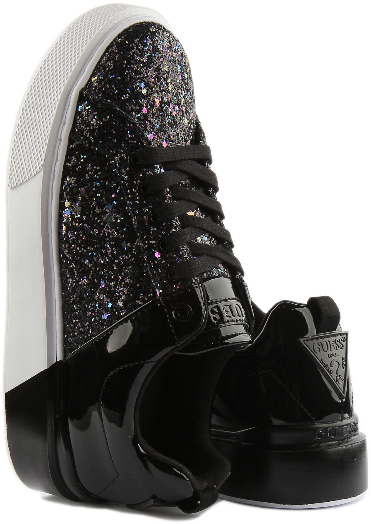 guess glitter trainers