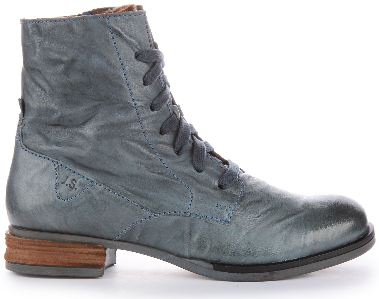 Josef Seibel Sanja 01 Womens Lace Up Leather Ankle Boots In Olive Size UK 3 - 8 - Picture 15 of 19
