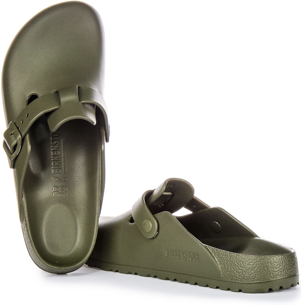 Birkenstock Slider Boston Eva Womens Sandal Khaki UK 3 - 8 - Picture 5 of 13