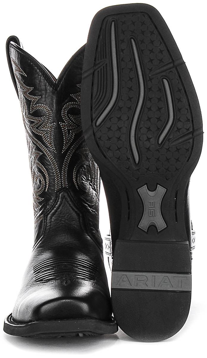 Ariat Sport Herdsman 4LR Tech Western Cowboy Mens Boots In Black UK 7 - 12