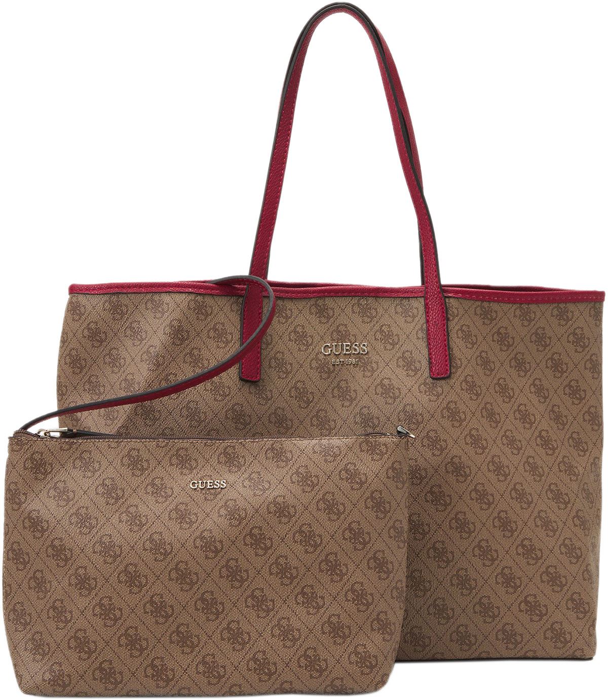 Brown Guess Tasche Vikky Tote Guess Vikky Extra Large Tote Womens