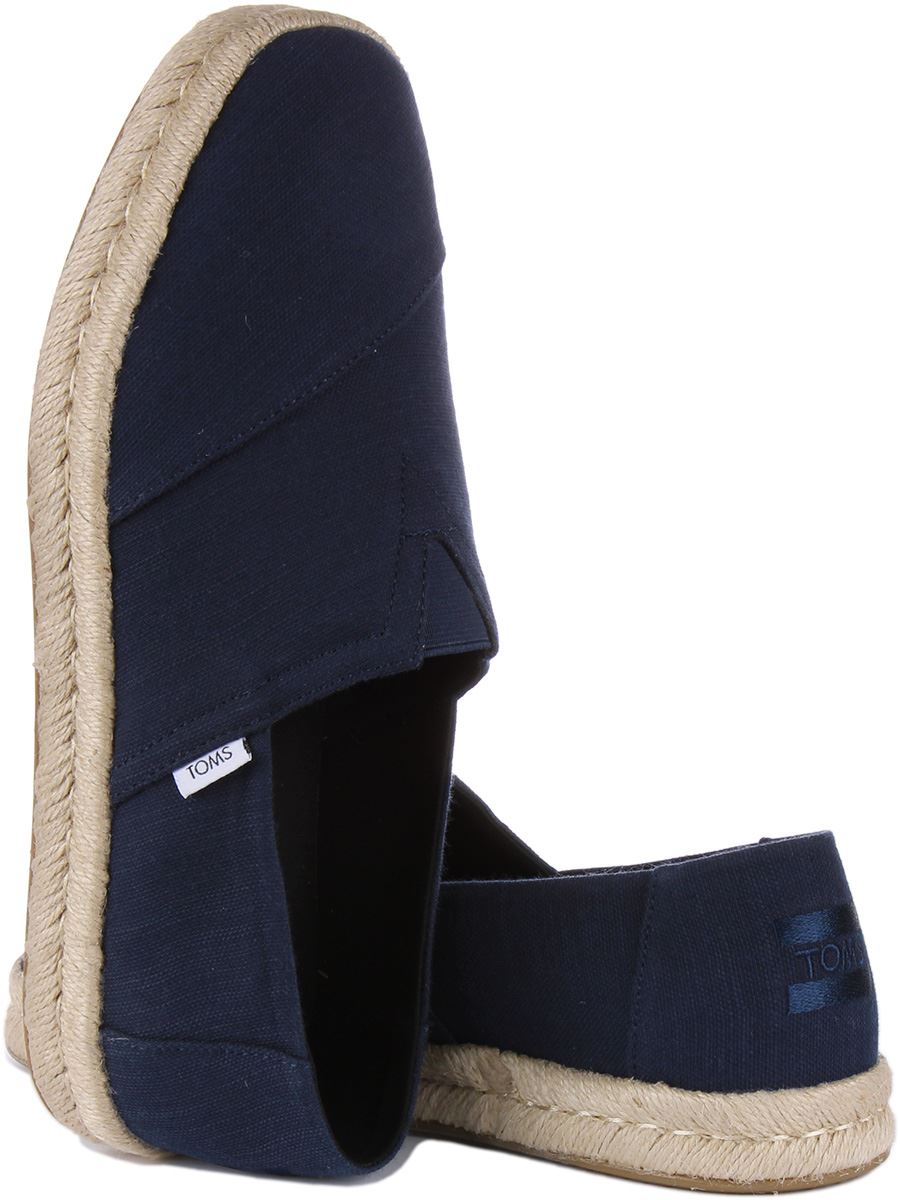 Toms A-046413 Alpargata Rope 2.0 Wrap Midsole Trainer para hombre Azul marino EU 41-46