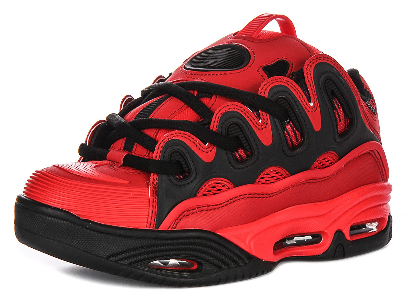 Osiris D3 2001 Suela Gruesa Con Cordones Patín Mujer Entrenador en Rojo Negro Reino Unido 3-12 - Imagen 25 de 25