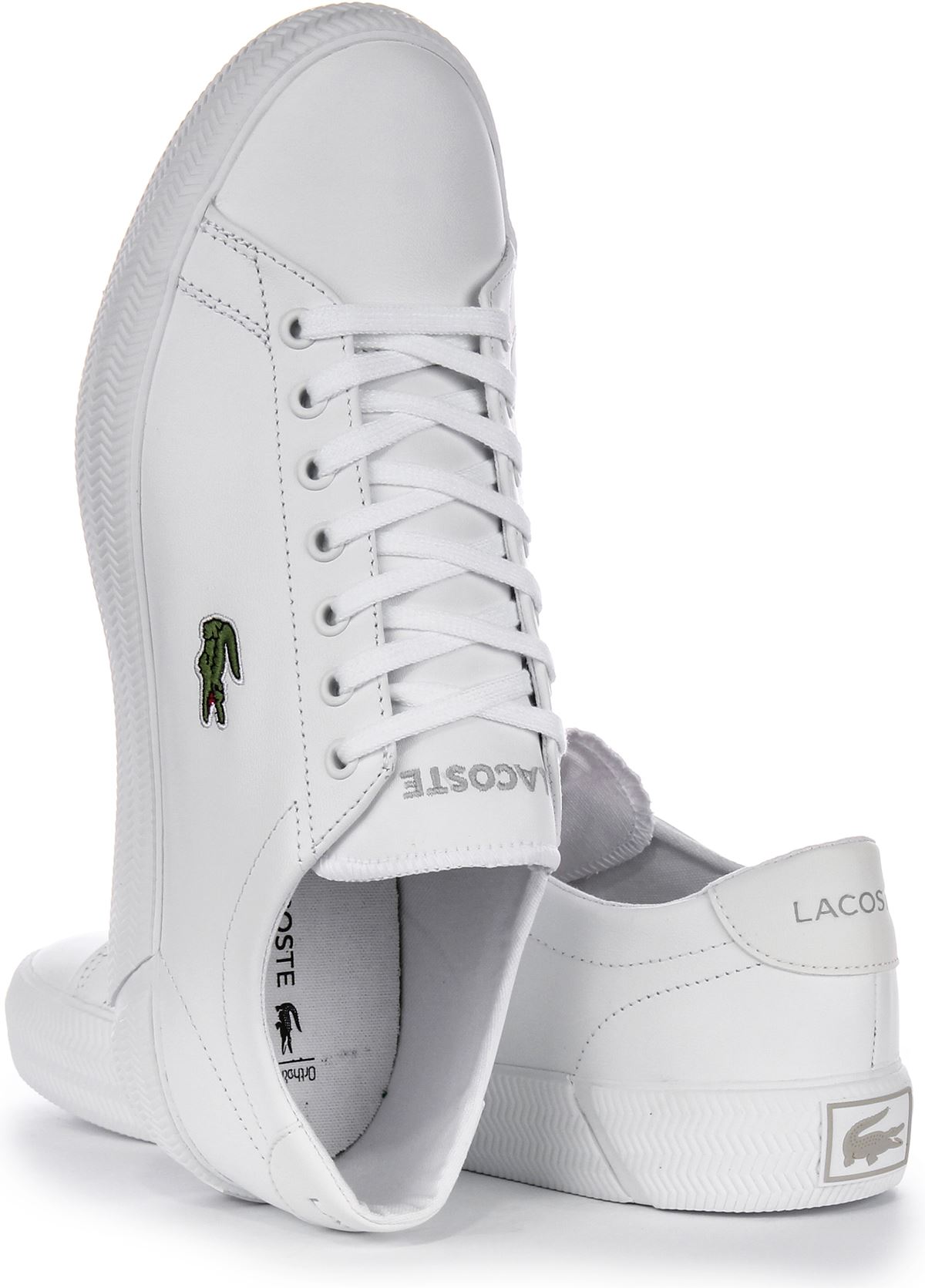 Lacoste Gripshot BL21 1 White Leather Sneakers Lacoste Gripshot Bl21 1 CMA Mens White Leather Lifestyle  main image 3