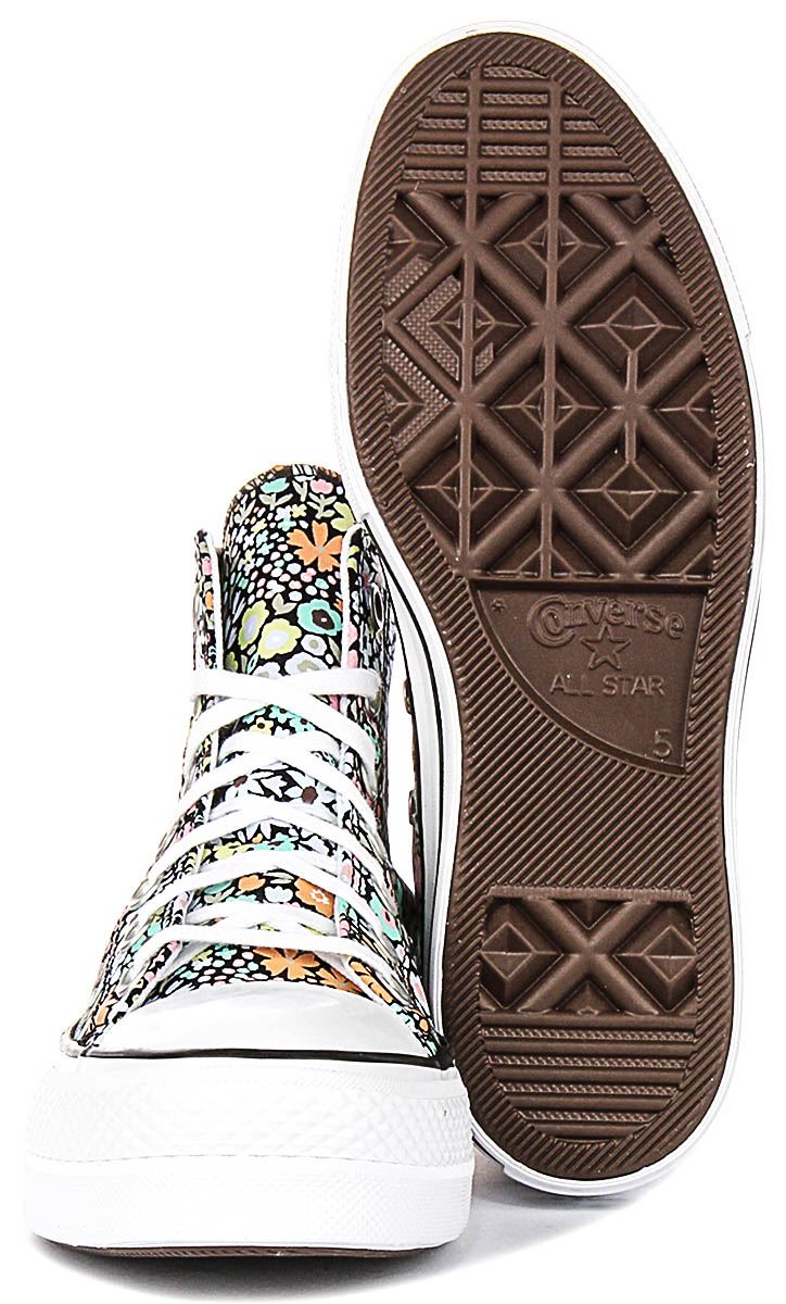 Converse A15009C Ct As Lift Allover Florals Damen Sportschuhe in Blumen UK 3 – 8 - Bild 12 von 25