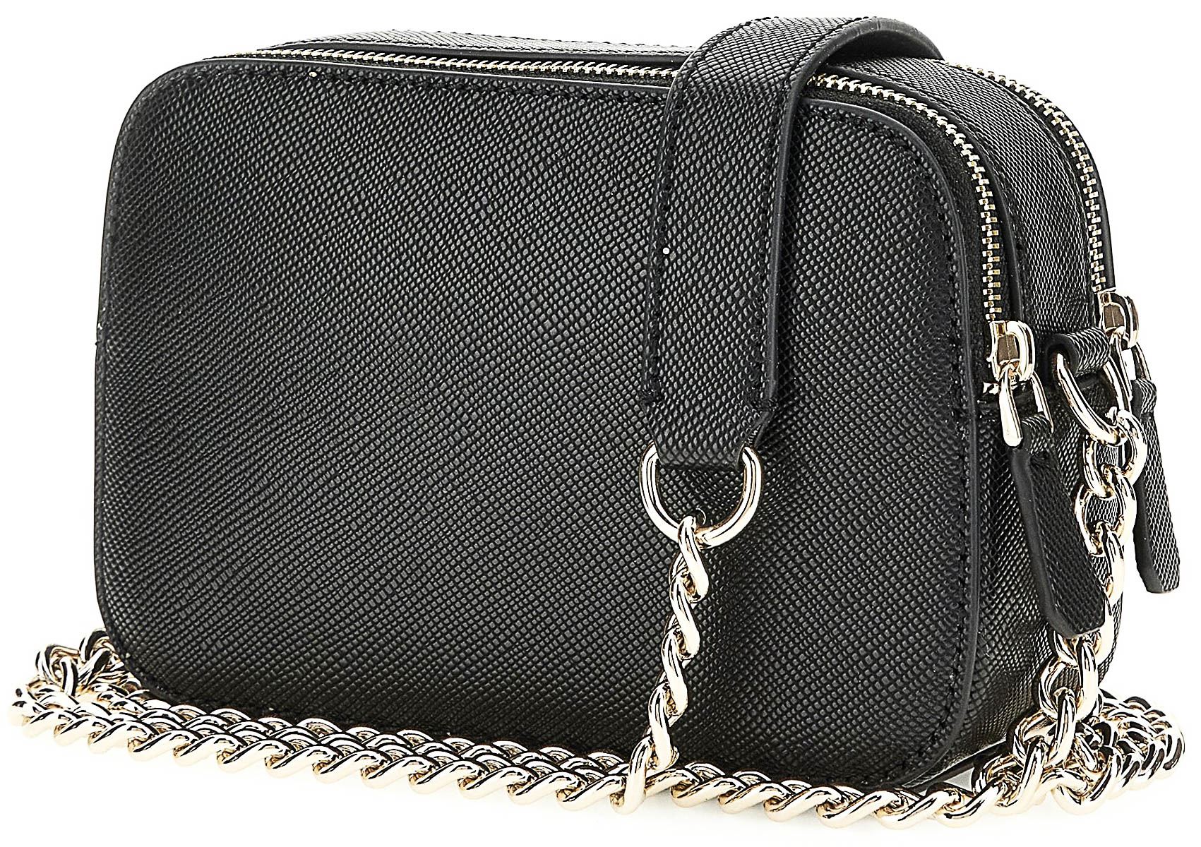 Guess Noelle 4G Logo Mini Crossbody Handbag Womens Bag In Black - Picture 4 of 4